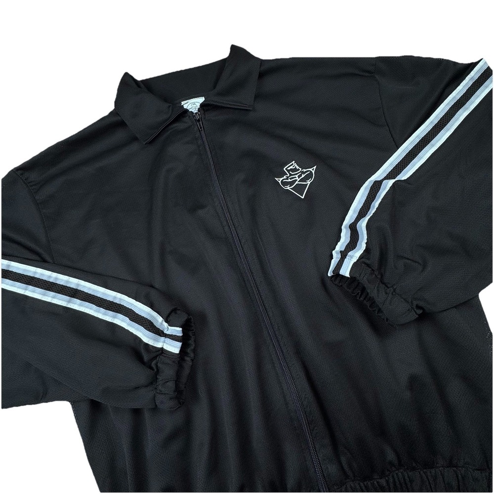 Vintage Body Alive Full-Zip Track Jacket Men L Weightlifting USA Bodybuilder Gym